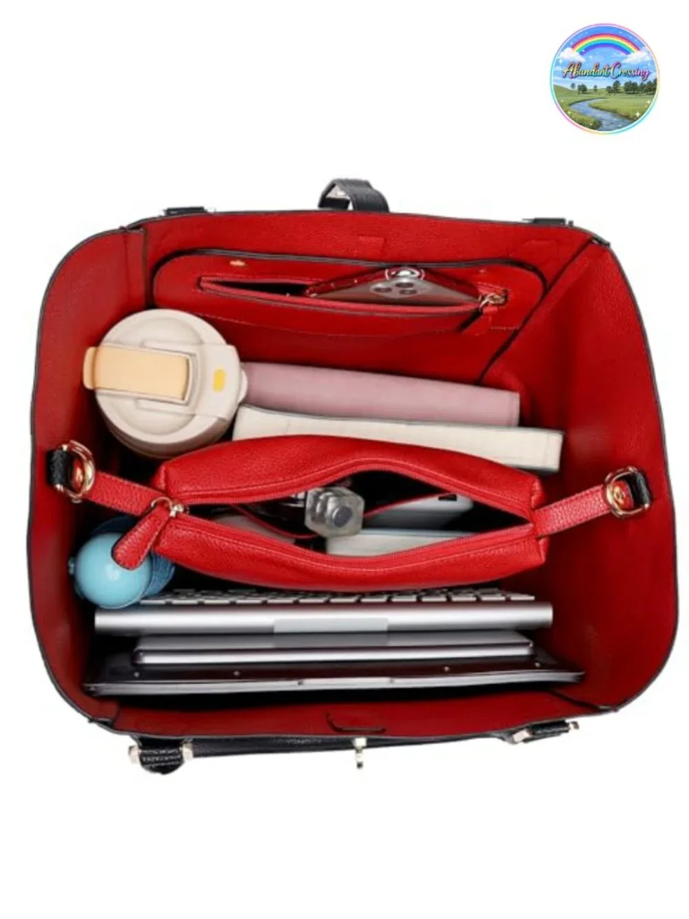 Large Work Tote Bag for Women Big Bucket Purses PU Leather Shoulder Bag